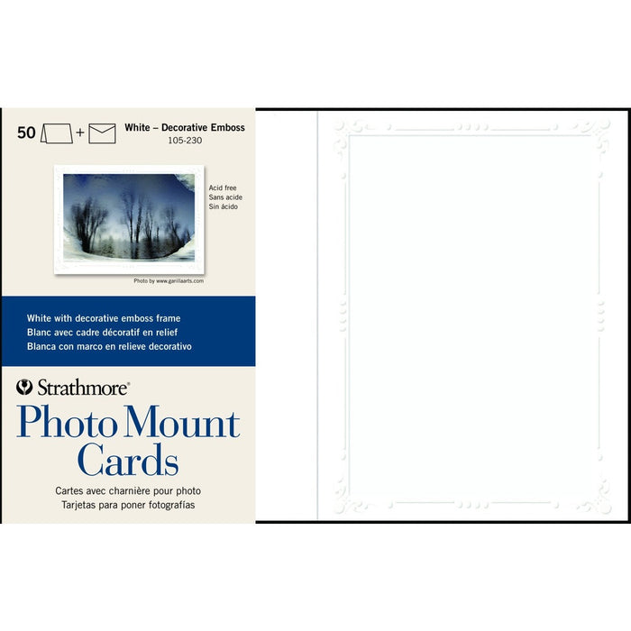 Strathmore Photo Mount Cards - Decorative Emboss