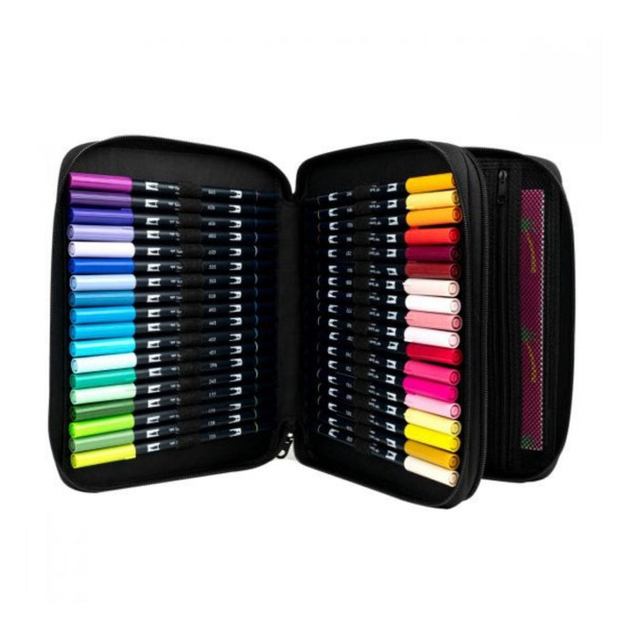 Zippered Marker Storage Case 54 Slots Oyster - Tombow : Target
