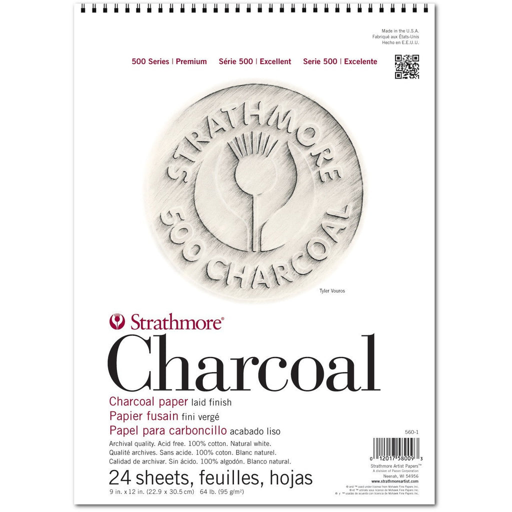  Strathmore 500 Series Charcoal Paper, 25 x 19 Inches, 64 lb,  Smoke Gray, 25 Sheets : Arts, Crafts & Sewing