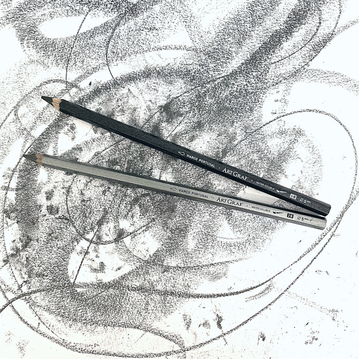 ArtGraf Artist Water Soluble Graphite Pencils 2-Pack (2B & 6B)