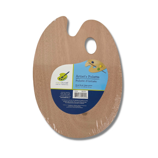 Wood Oval Artist Palette packaging front