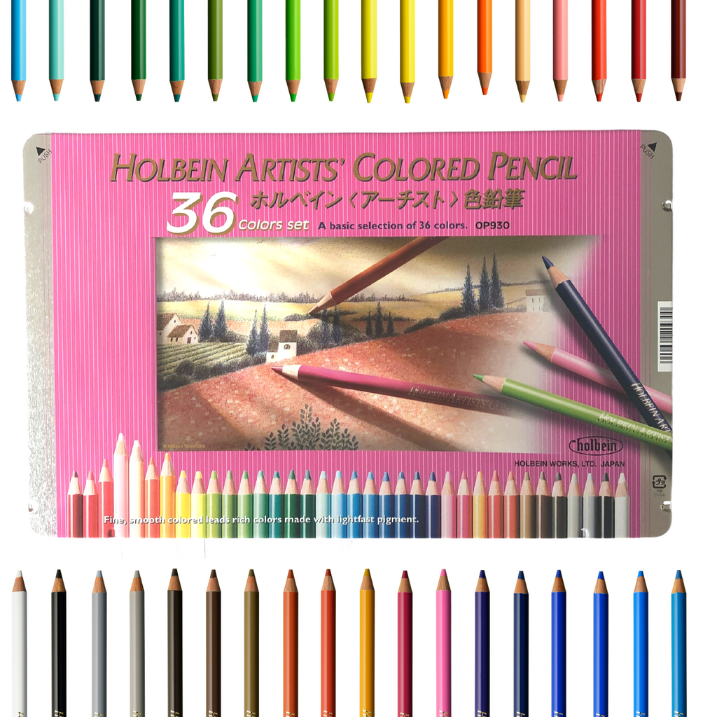 Holbein Artists' 6 Colored Pencil Set - 2 Tone Select ( Luminous & Met –  Art&Stationery