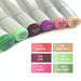 Copic Sketch Alcohol Based Markers Floral Favourites Set of 6 Colour Swatches