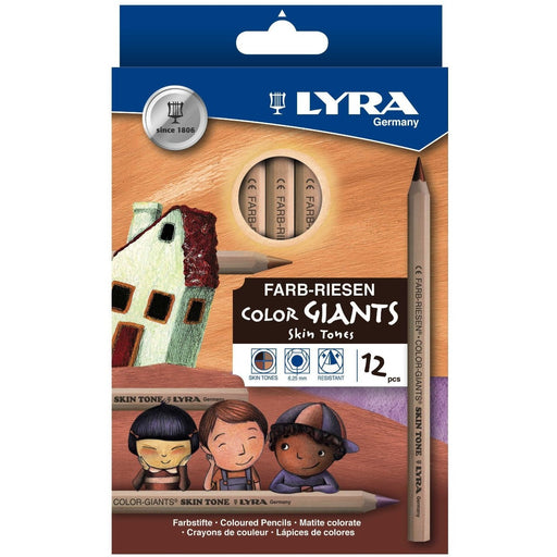 Lyra Colour Giants Skin Tones Pencil Set of 12