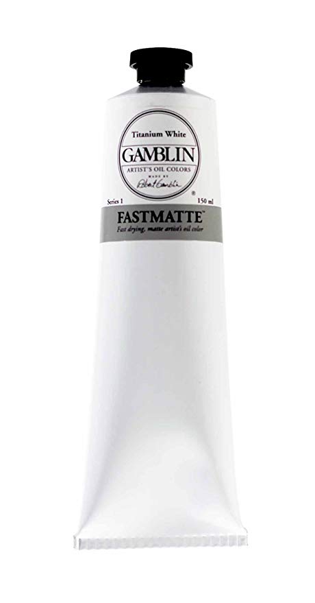 Gamblin FastMatte Alkyd Oil Titanium White 150 ml.