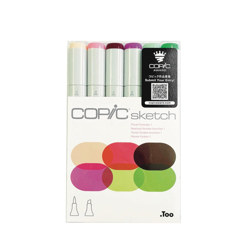 Copic Sketch alcohol based markers Floral Favourites Set of 6