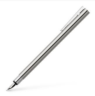 Faber-Castel Fountain Pen Neo Slim - Stainless Steel, Polished