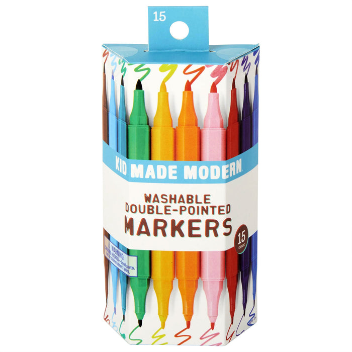 Kid Made Modern Washable Double Pointed Markers Set of 15
