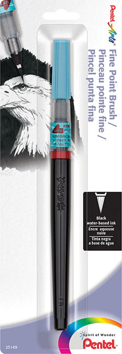 Pentel Black Brush Pen - FINE