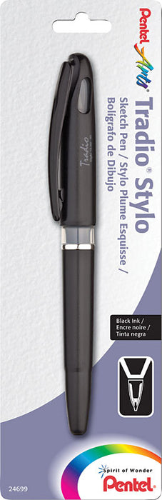 Pentel Black Tradio Stylo Sketch Pen