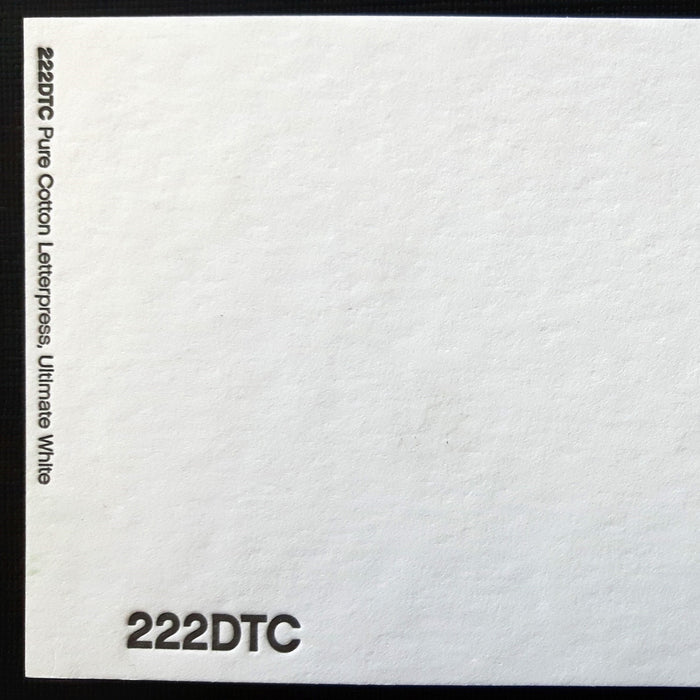 Pure Cotton Letterpress Paper 222lb