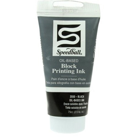 Speedball Oil Based Block Printing Ink 75ml Black