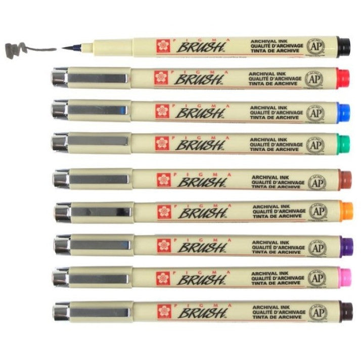 Sakura Pigma Brush Pens — Wallack's Art Supplies & Framing