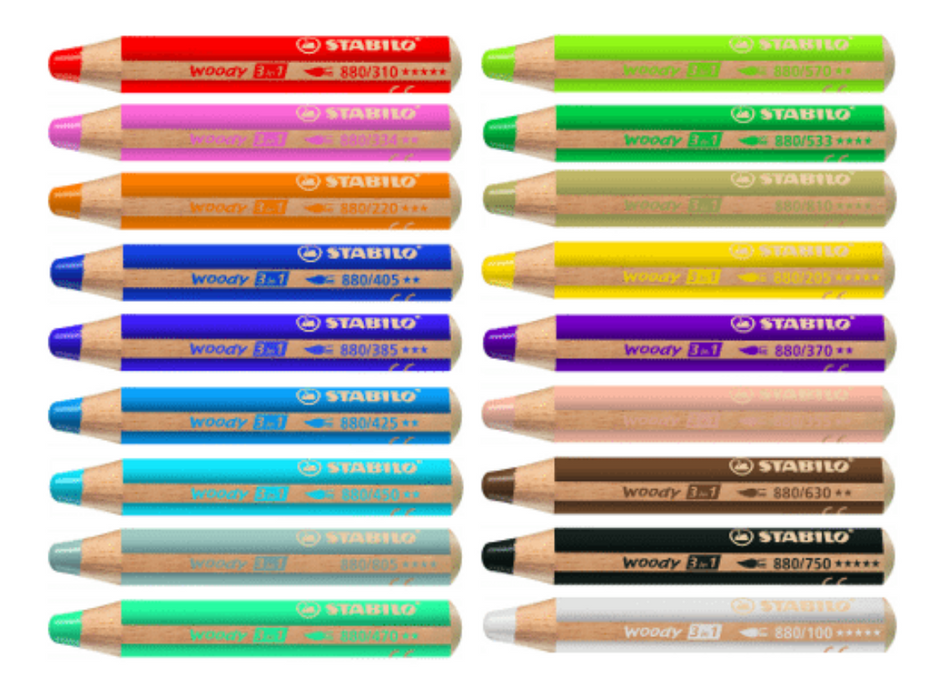 Stabilo Woody 3-in-1 Pencils — Wallack's Art Supplies & Framing