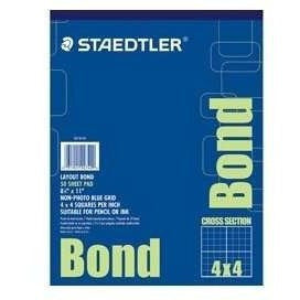Staedtler Gridded Bond Paper Pads
