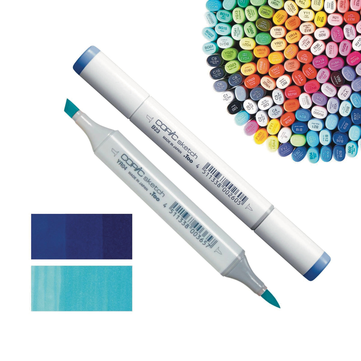 Best Beginner Copic Blends: Blue-Green BG Marker Combinations (aqua and  turquoise) — Marker Novice