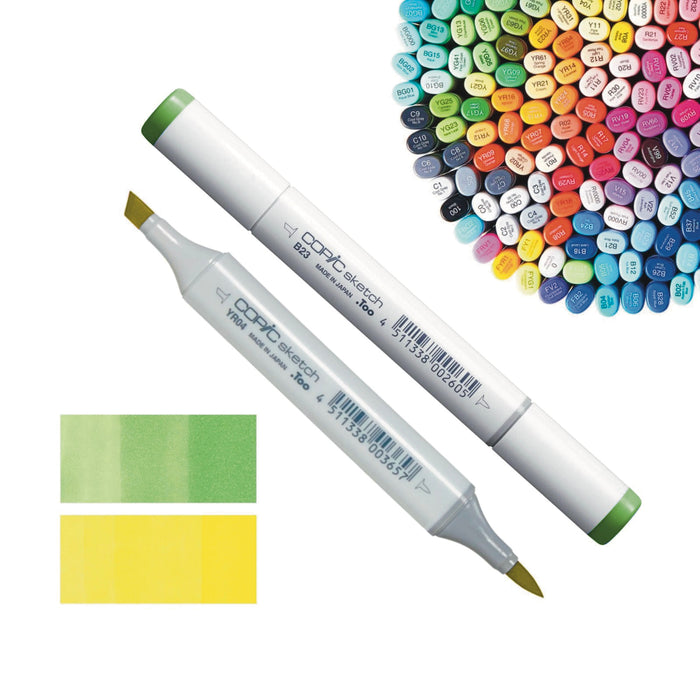 Copic Sketch Markers Yellows & Greens (Y/YG/YR/G)