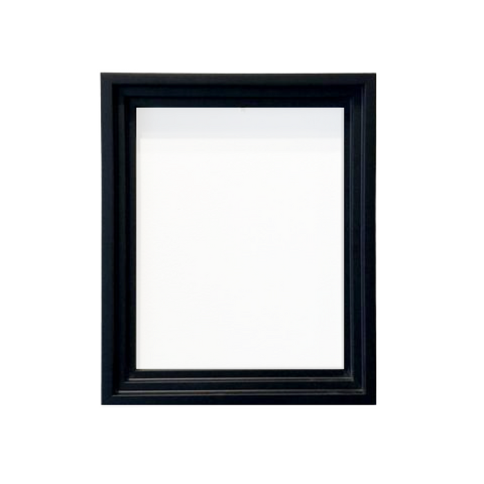 Black best sale floating frame