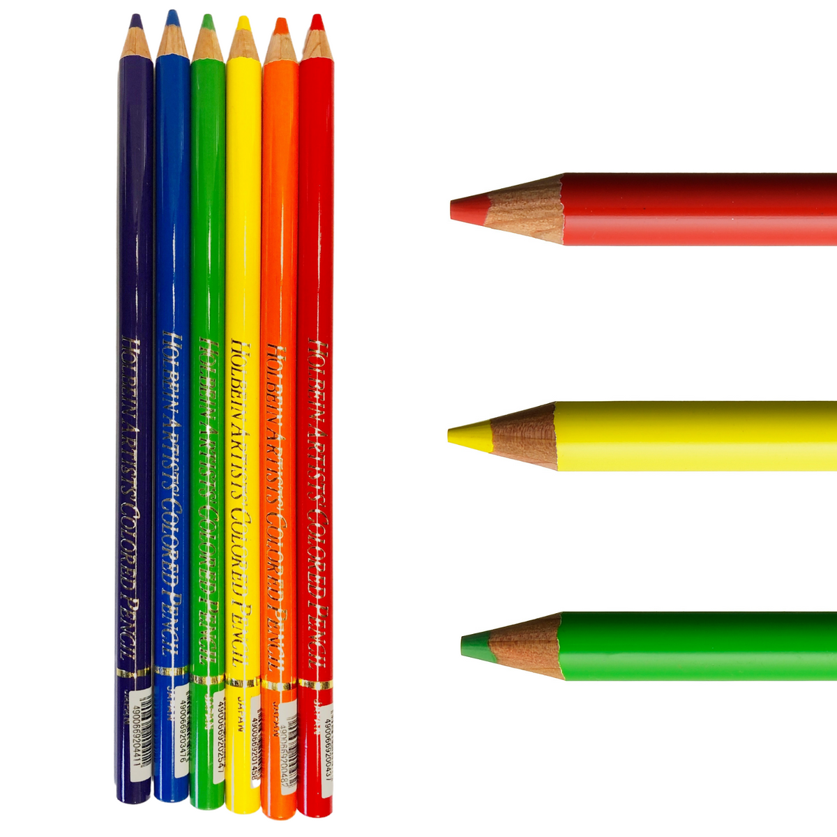 Holbein Artists Coloured Pencils (Reds, Yellows, & Greens
