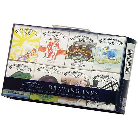 Winsor & Newton Drawing Ink Set of 8