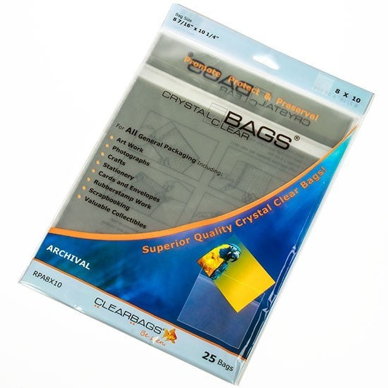 25-Bag Retail Pack, 16 x 20 Crystal Clear Sleeves [RPA16X20]
