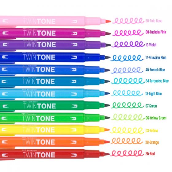 Tombow Twintone Sets of 12